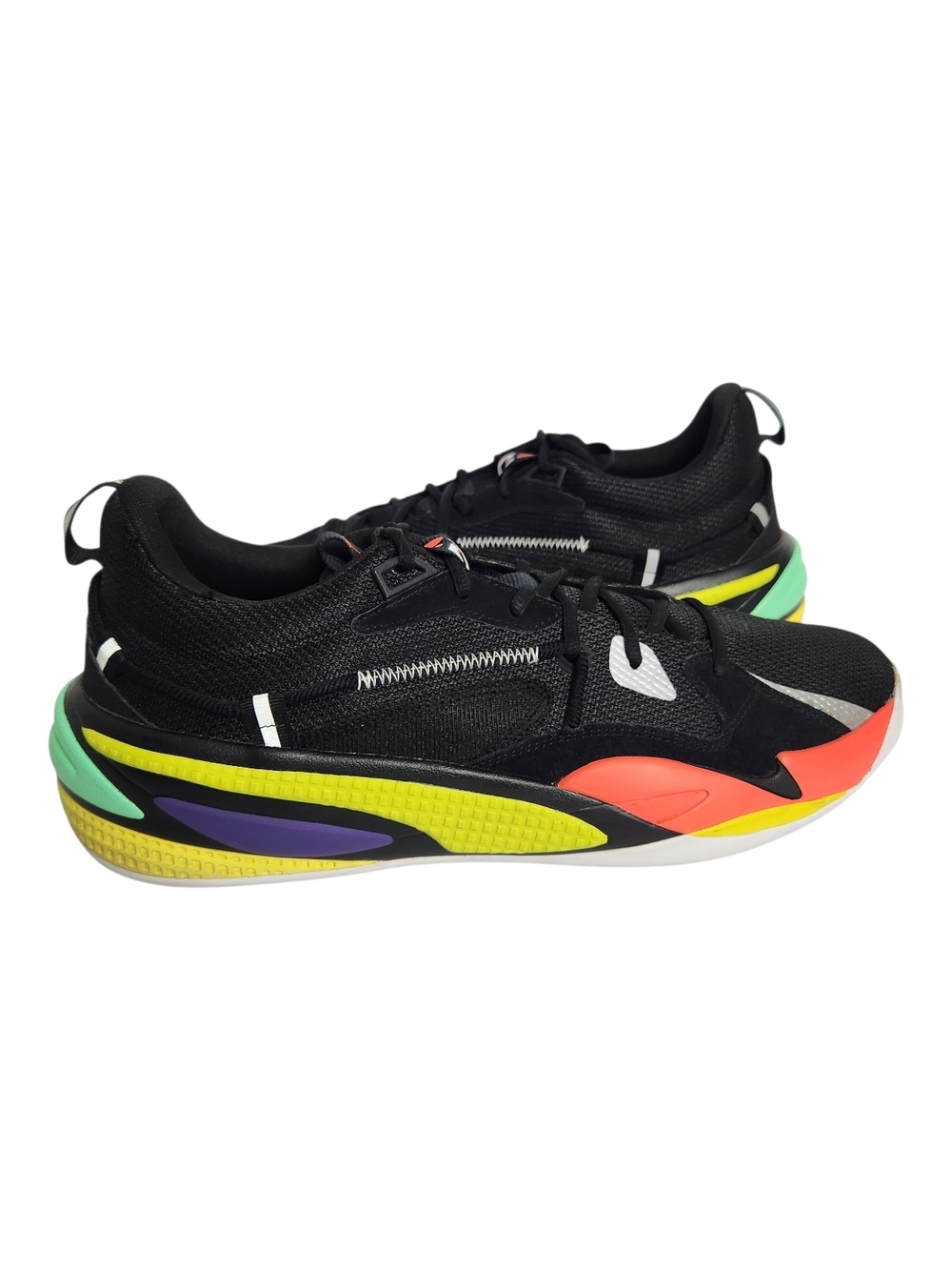 Puma X J Cole RS Dreamer OG Men's Size 14 Black Multi-Color Basketball Sneakers